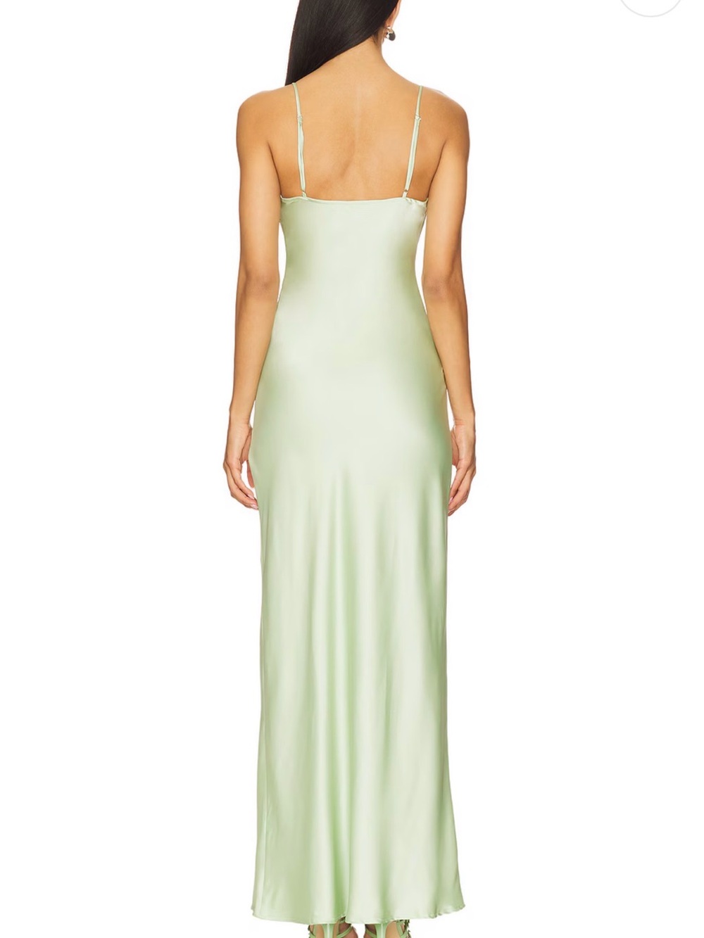 Lioness Light Green Satin Maxi Dress - Picture 4 of 7